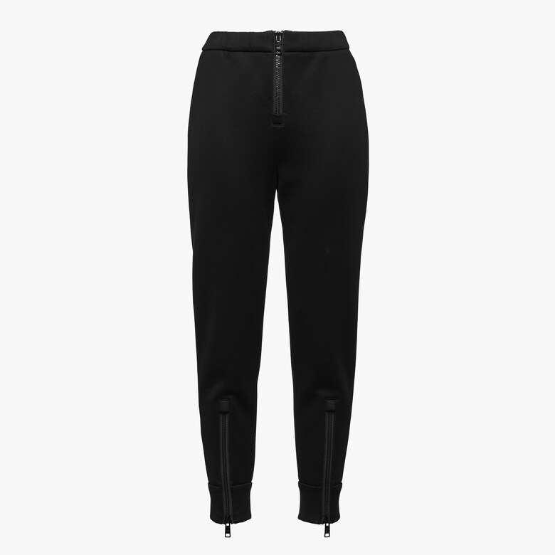 Technical cotton fleece trousers