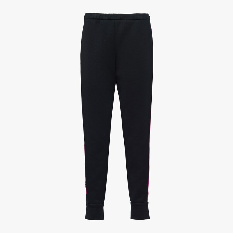 Technical cotton fleece trousers