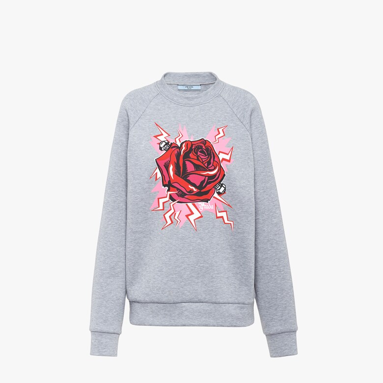 Technical cotton sweatshirt