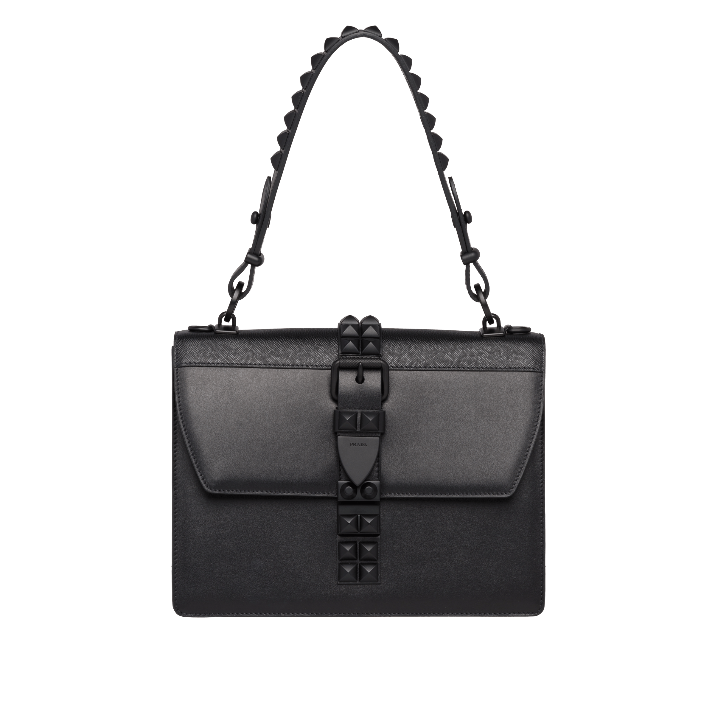 Prada elektra leather shoulder bag clearance