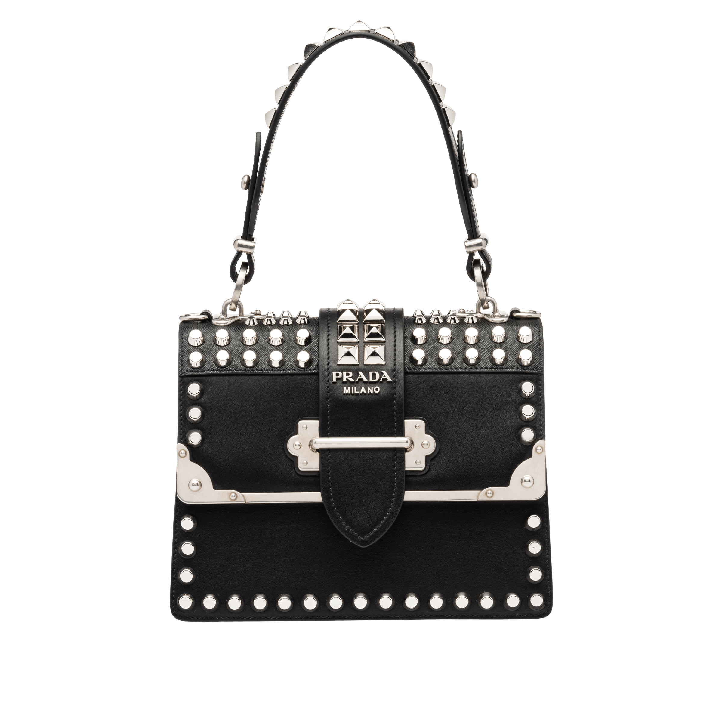 prada cahier studded bag