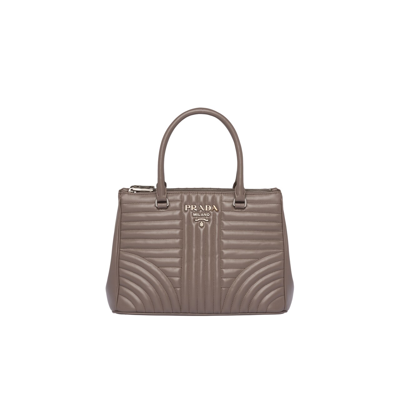 prada diagramme leather handbag