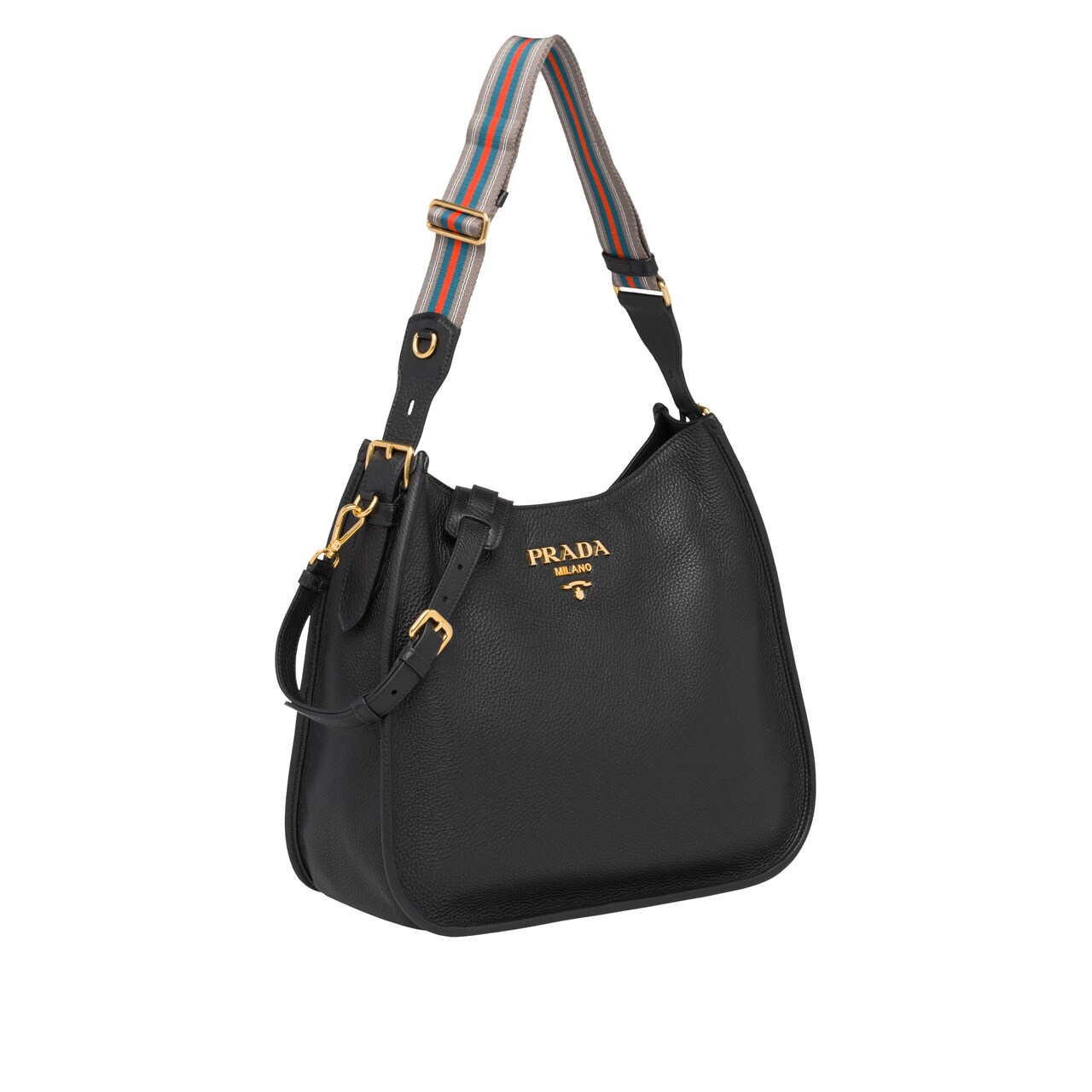 prada large leather shoulder bag