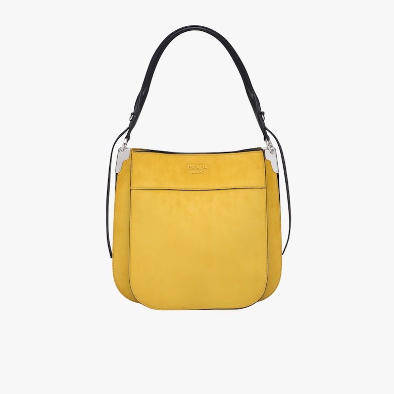 Prada Margit suede bag
