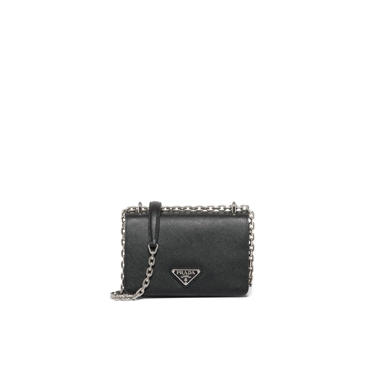Nylon and Saffiano Leather Shoulder Bag Prada 1BD032_064_F0002_V_IO1