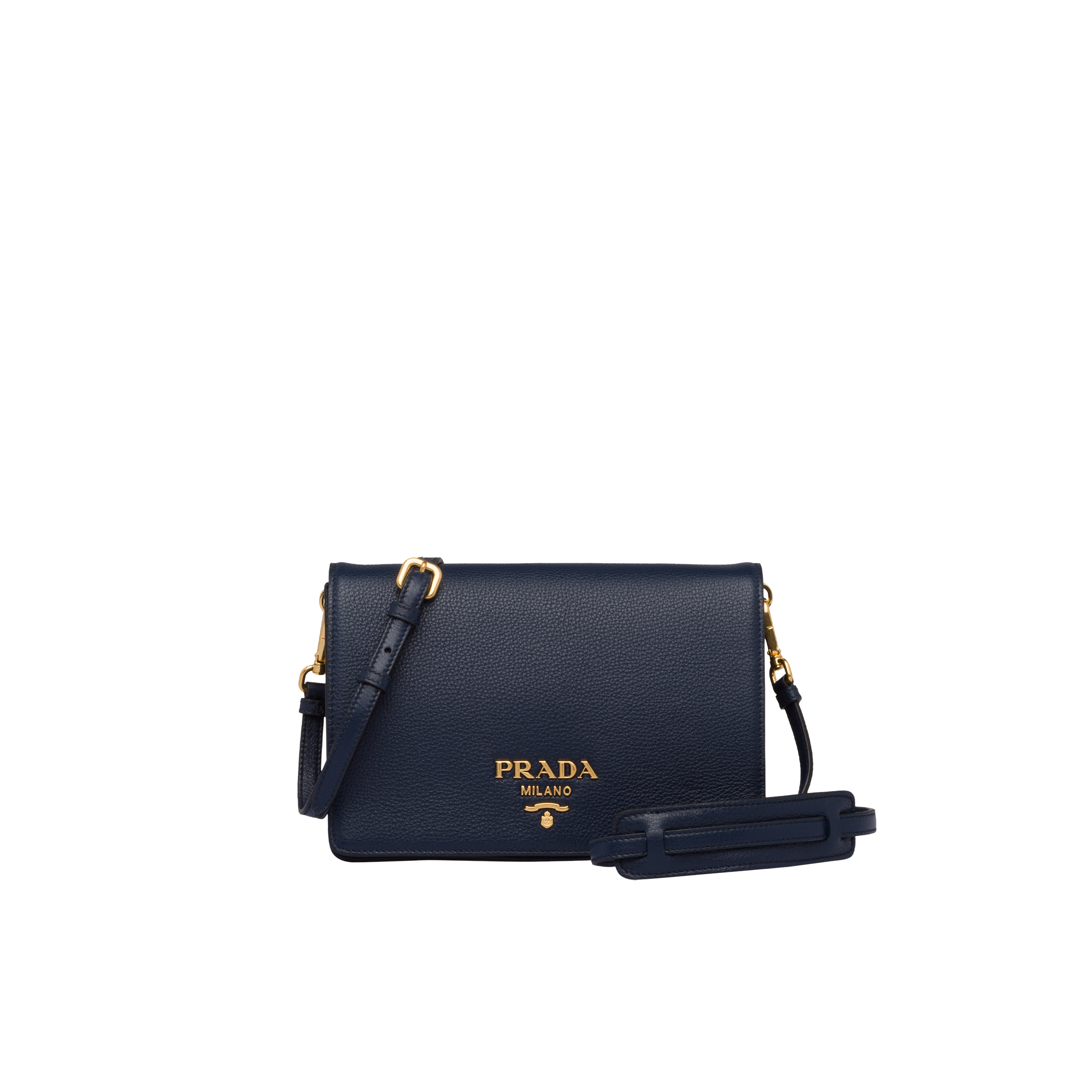 leather shoulder bag prada