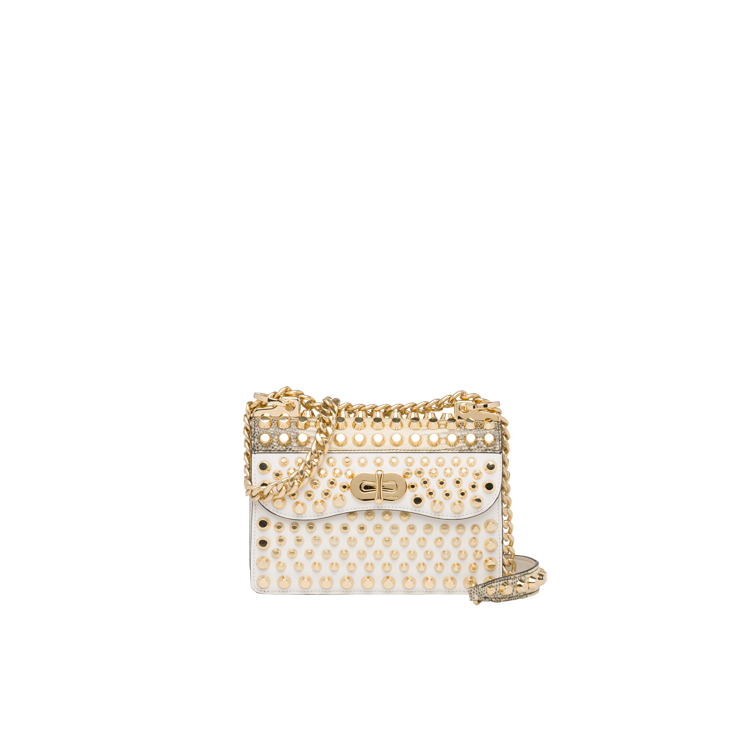 prada belle leather bag