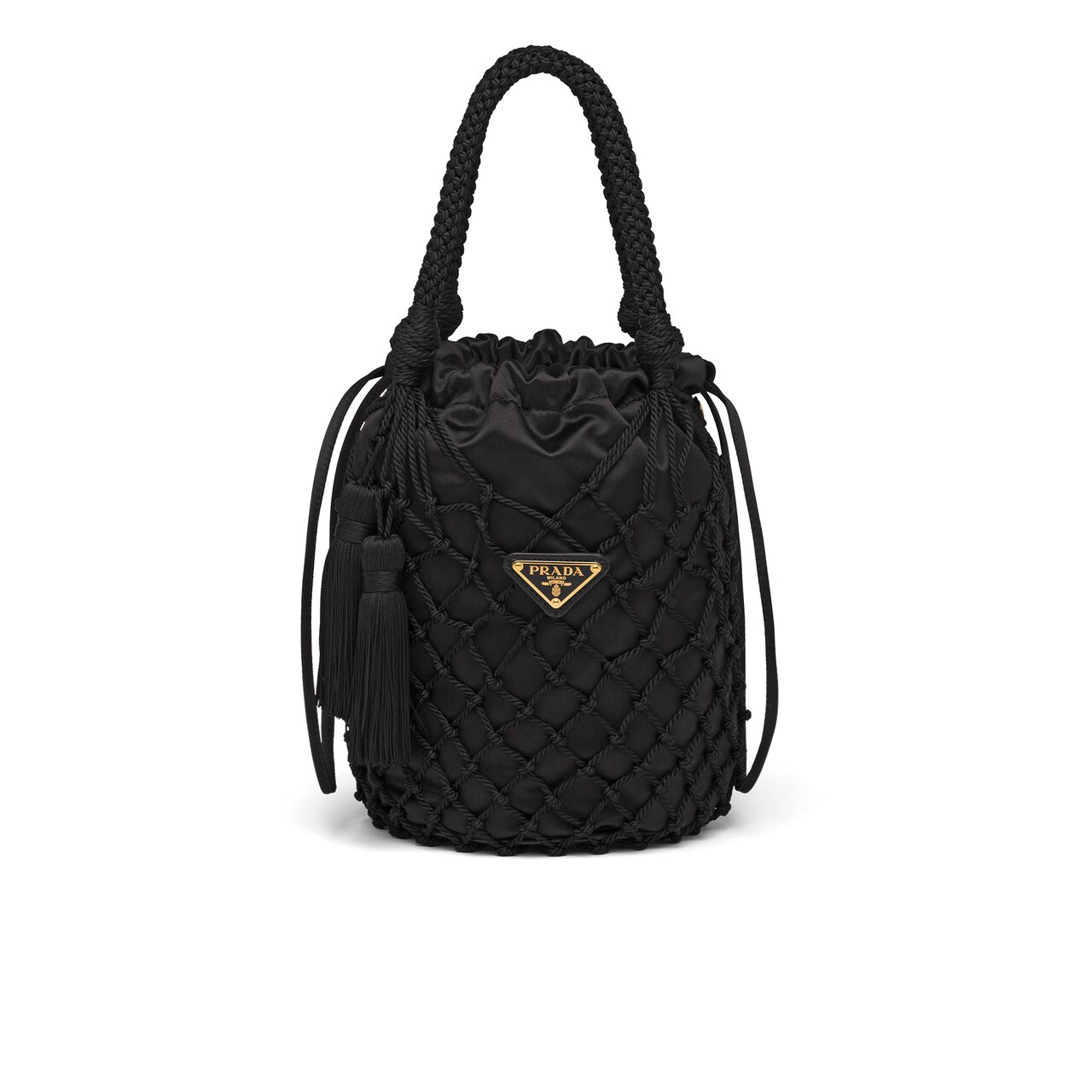 prada fishnet bag