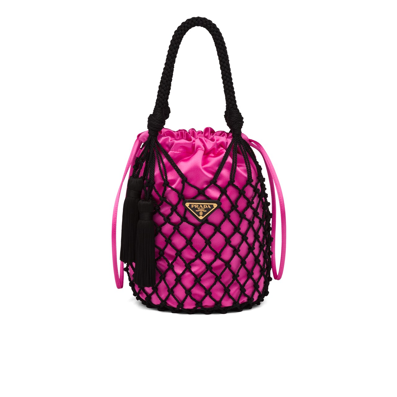 prada fishnet bag