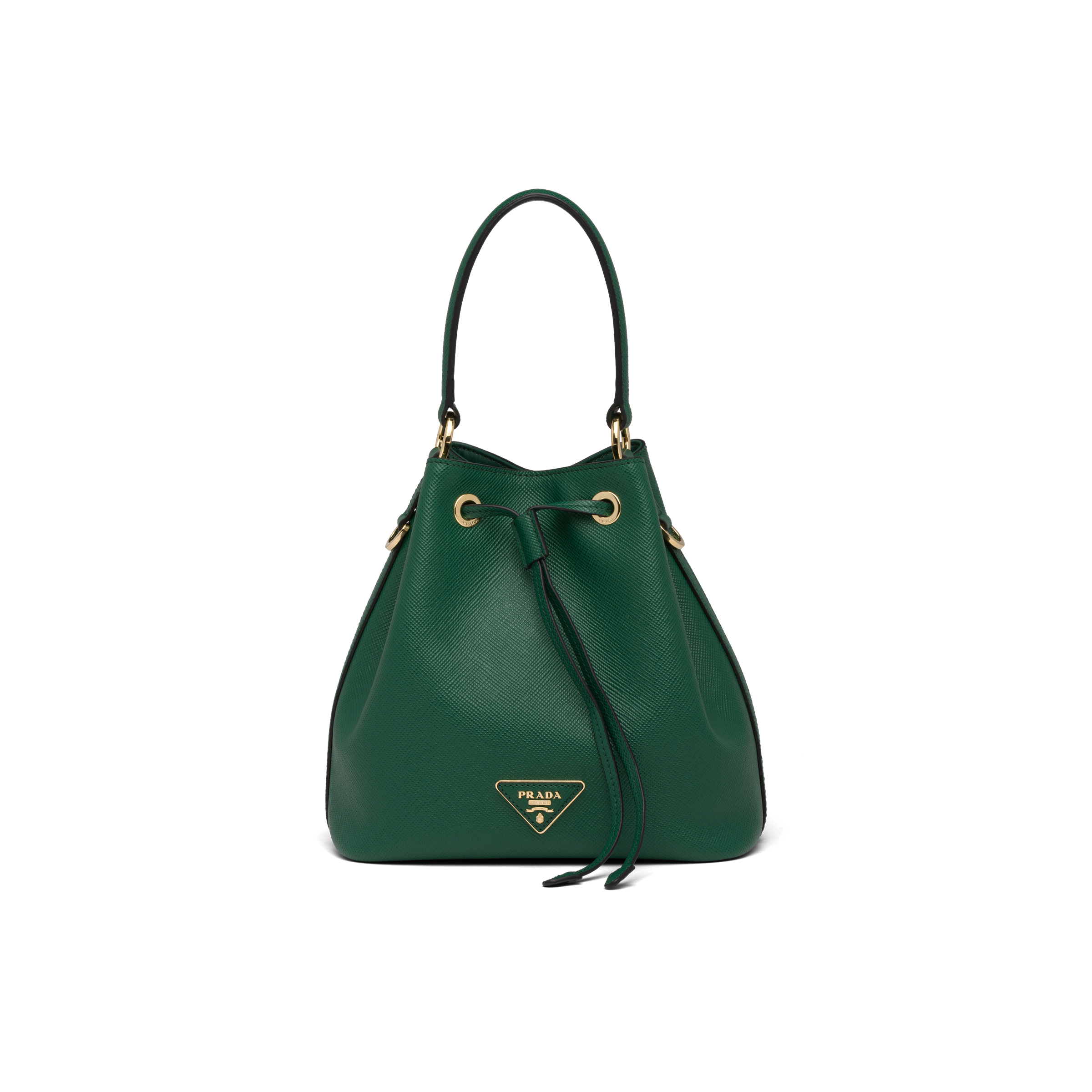 Saffiano Leather Bucket Bag