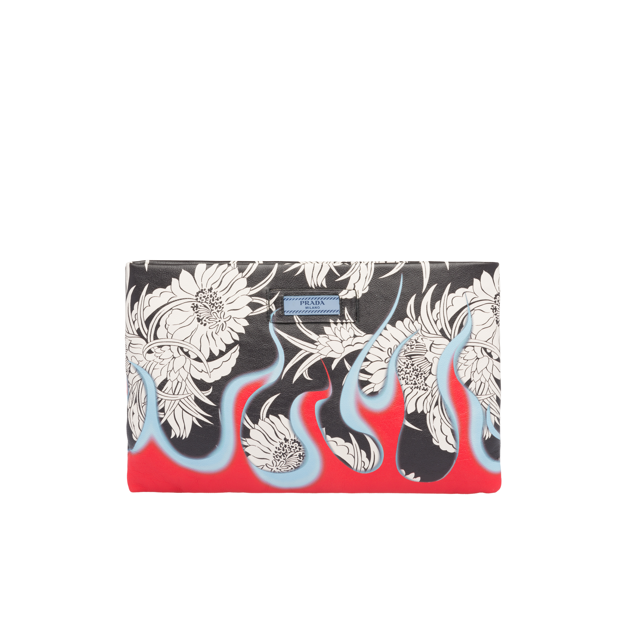 prada donna floral print shoulder bag