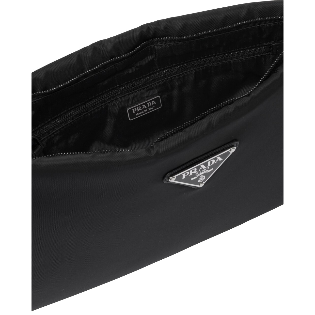 prada padded nylon clutch