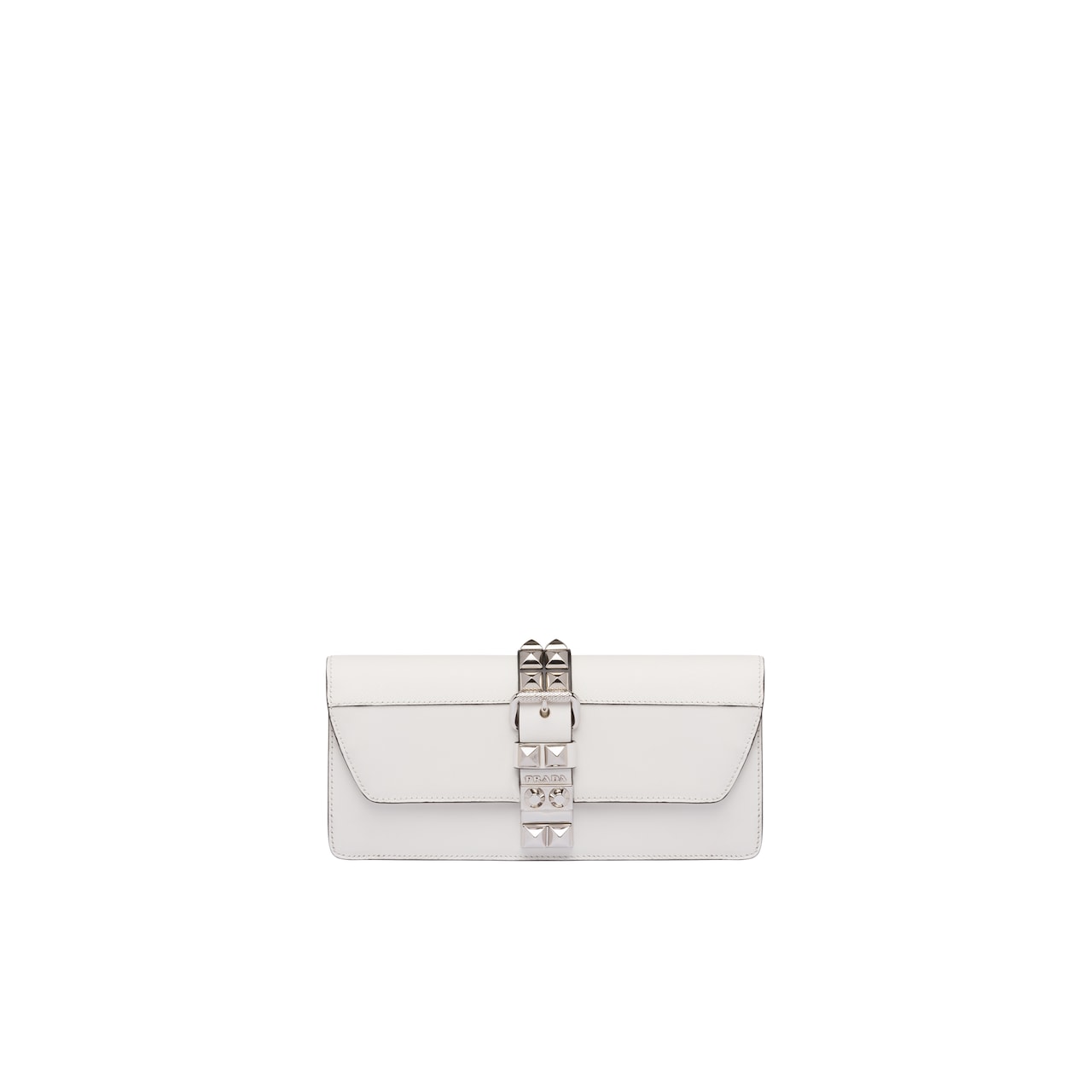 prada white clutch