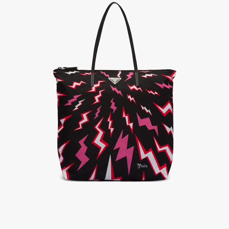 Printed nylon tote