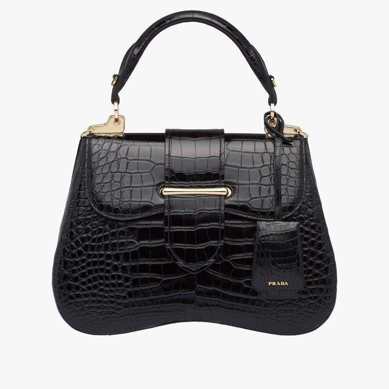 Prada Sidonie large crocodile leather bag
