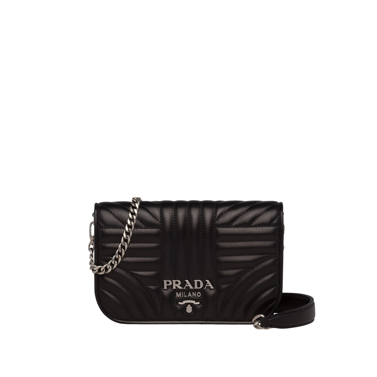prada diagramme nappa leather mini bag