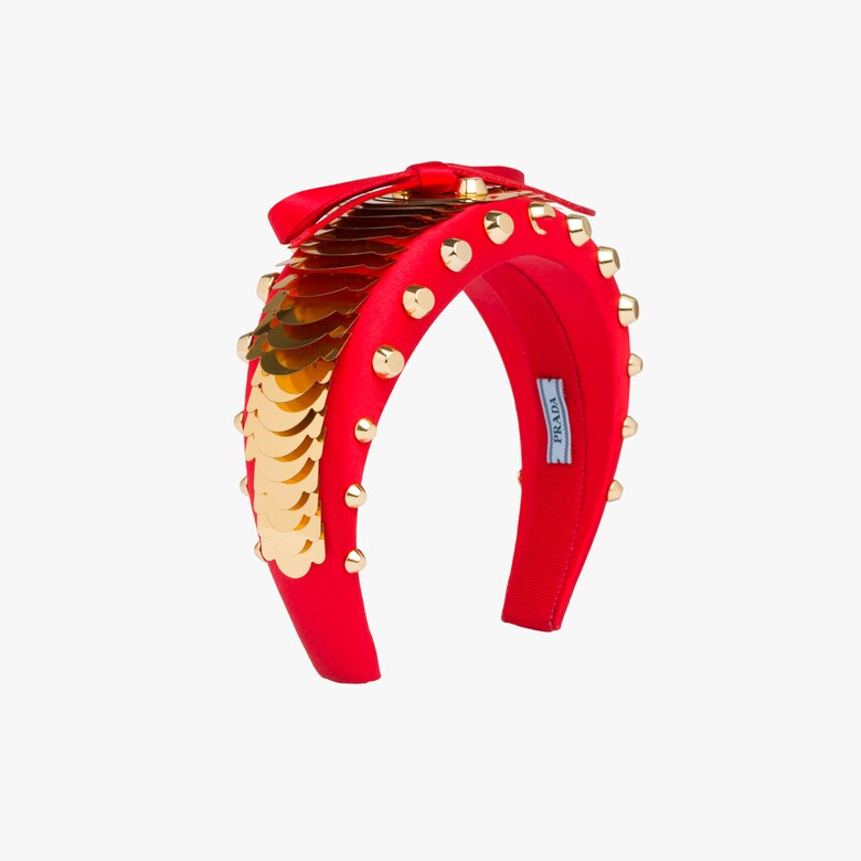 Embellished satin headband