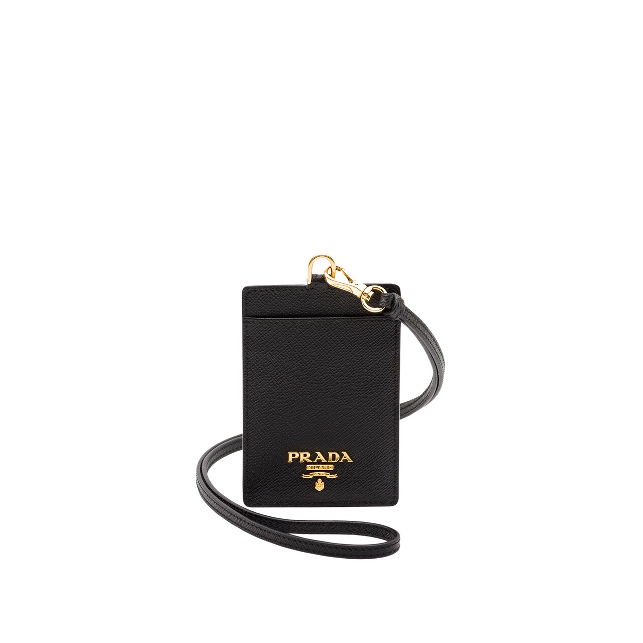 Leather Badge Holder Prada 1MC007_QWA_F0002