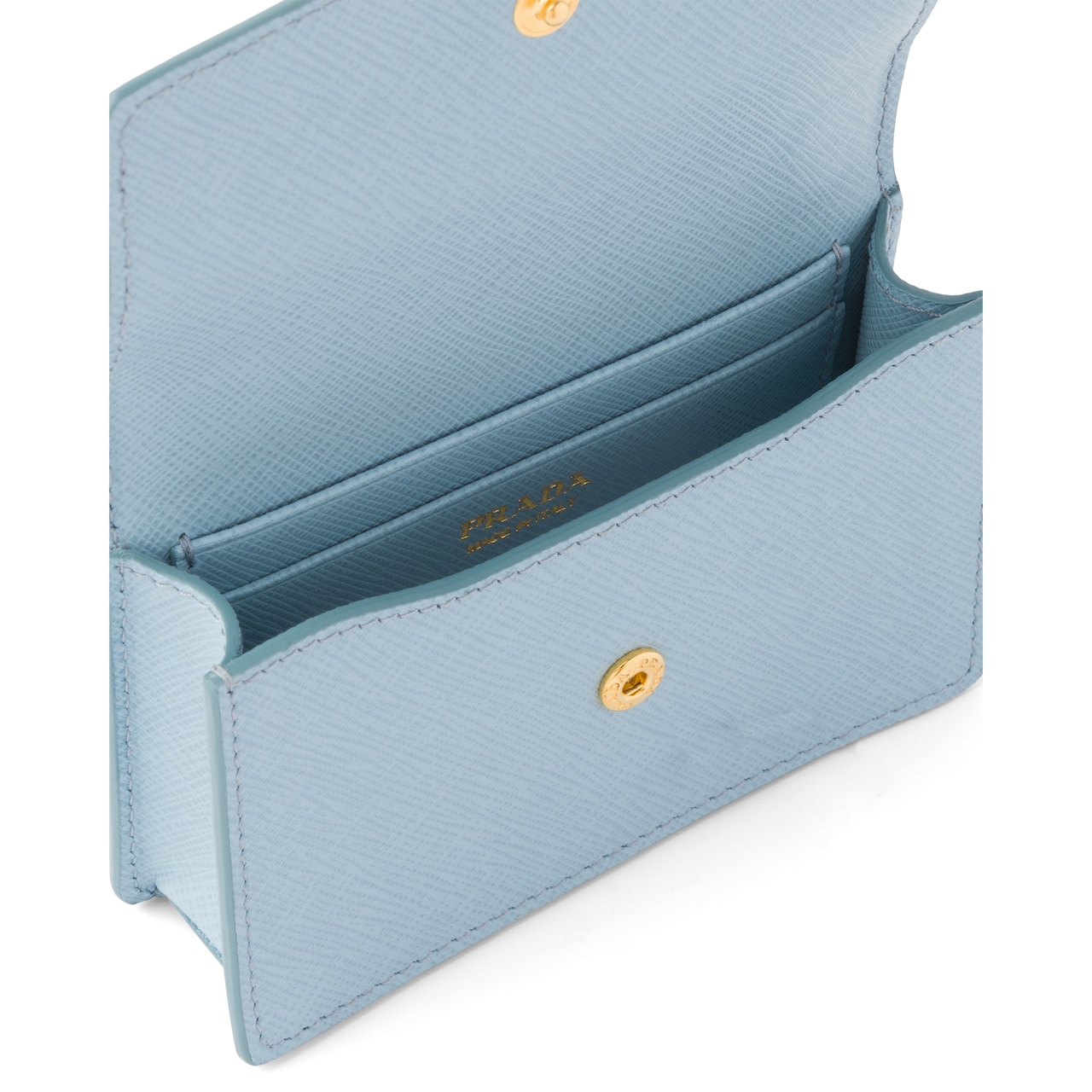 Saffiano leather card holder with shoulder strap Prada 1MR017_QHH_F0012