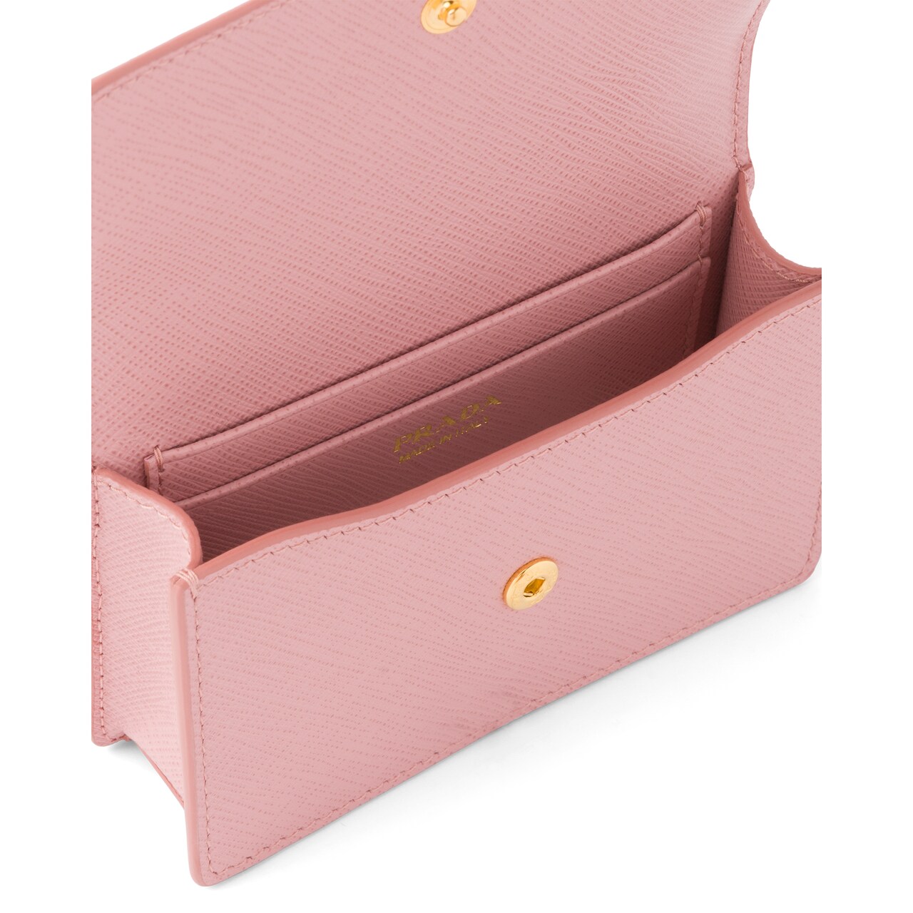 Saffiano leather card holder with shoulder strap Prada 1MR017_QHH_F0924