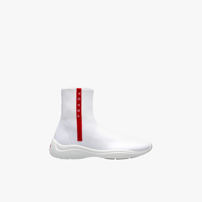 Fabric high-top sneakers