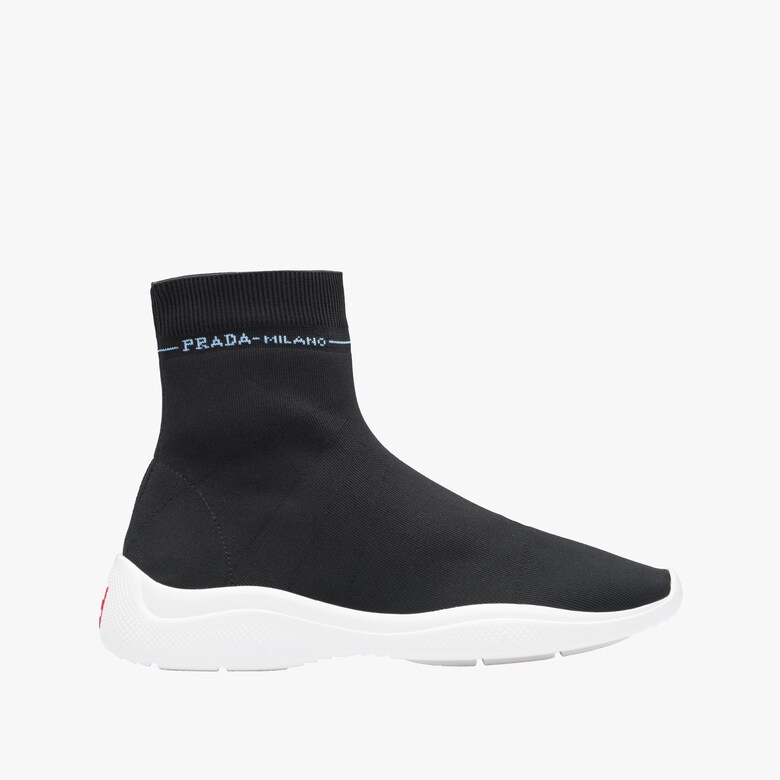 Fabric high-top sneakers