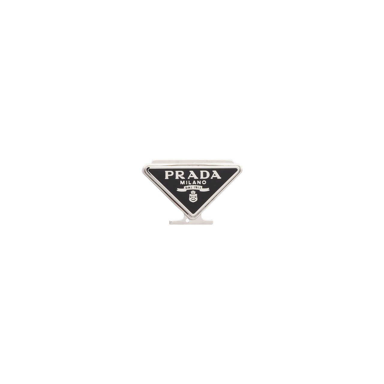 prada metal logo
