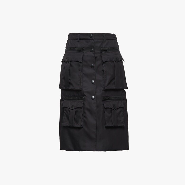 Nylon gabardine skirt