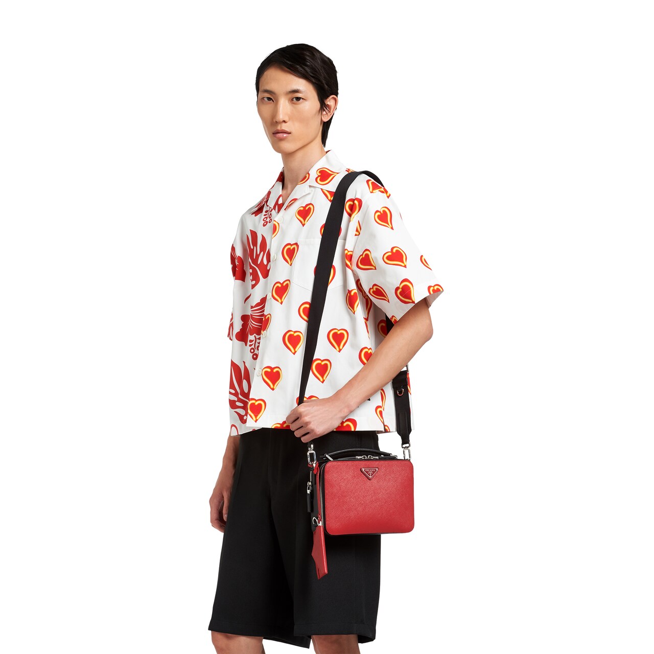 prada saffiano leather bandoleer bag