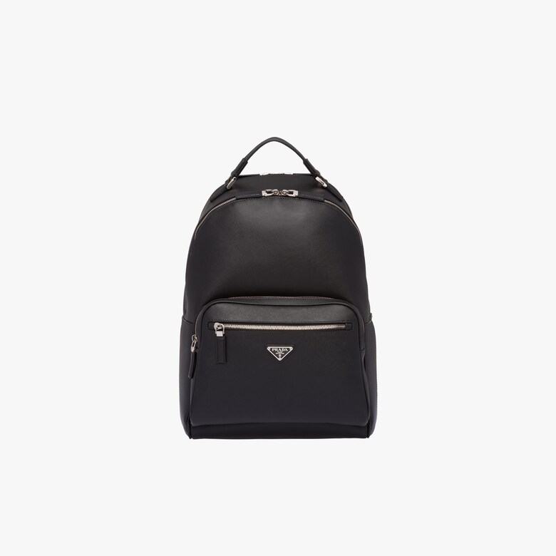 Saffiano 皮革双肩背包