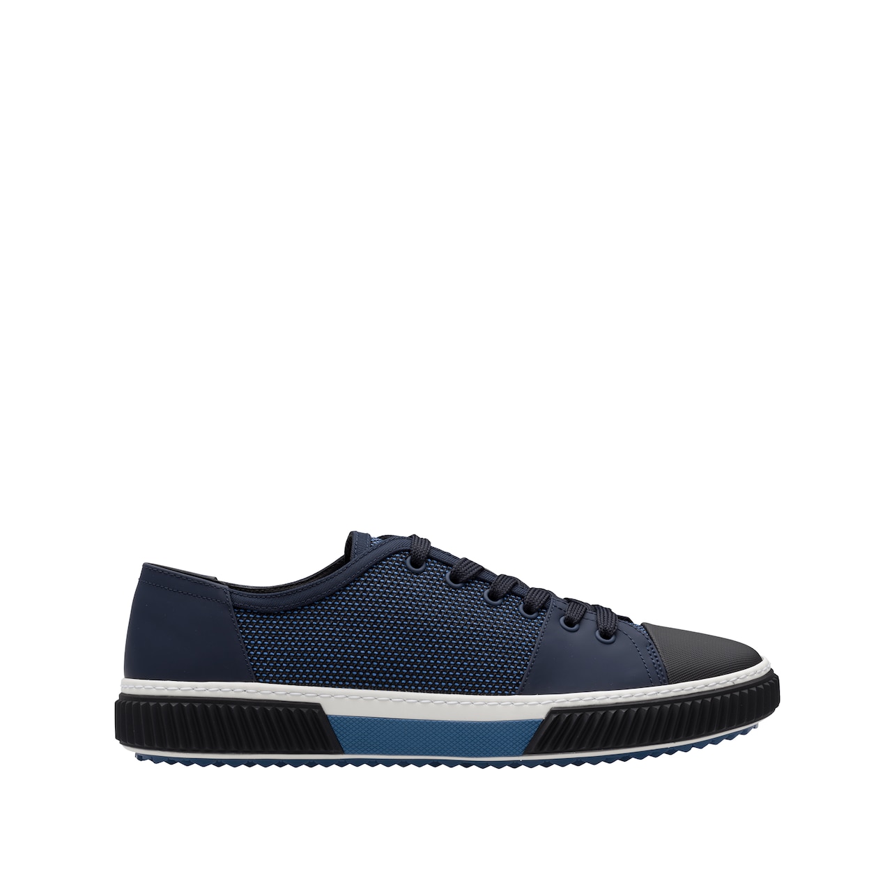 prada leather and technical fabric sneakers