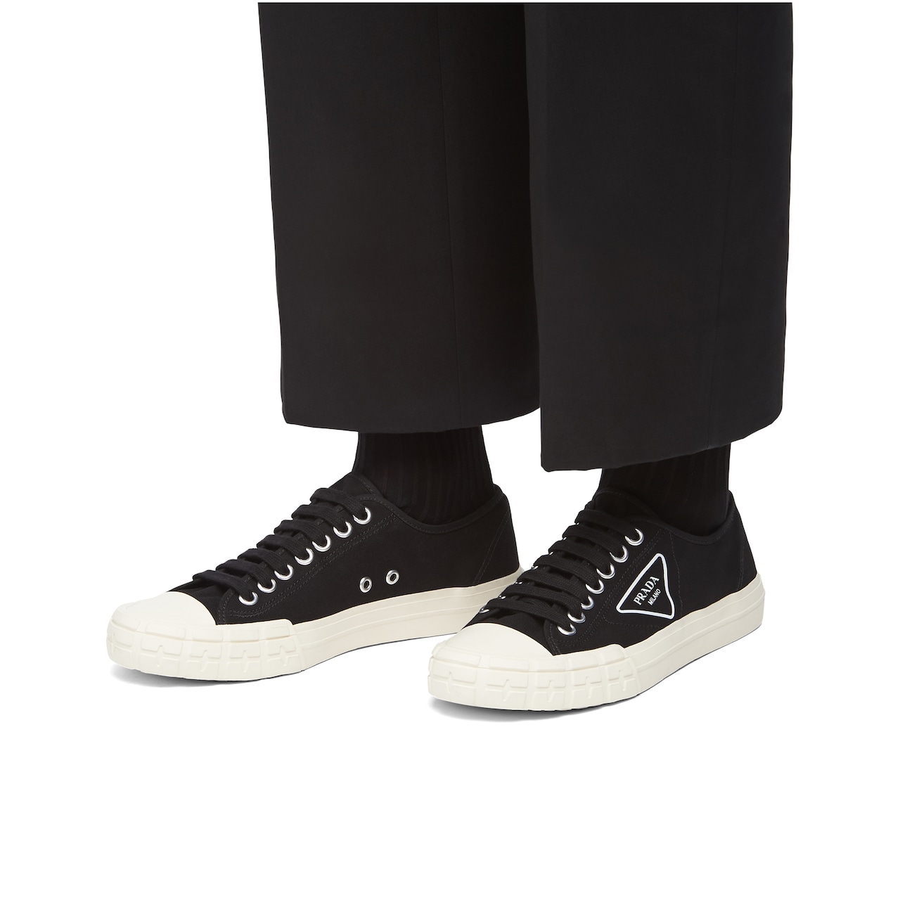 prada wheel velcro sneakers