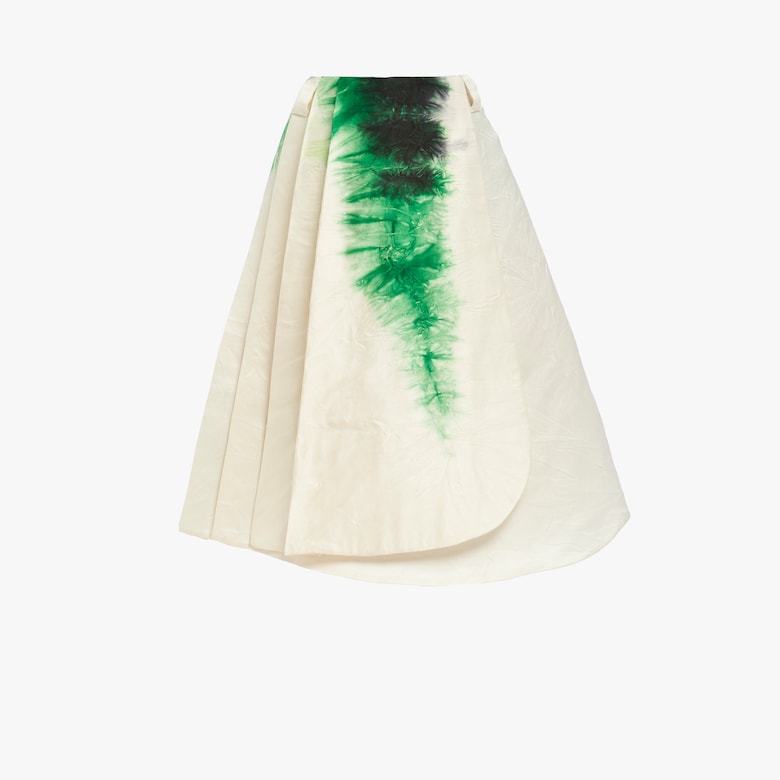 Silk faille skirt
