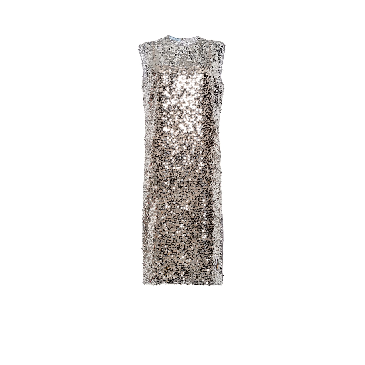 prada white strapless dress