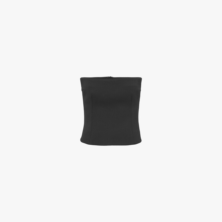 Natté gabardine top