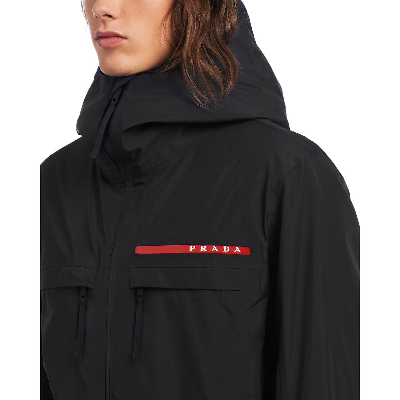 LRHX004 GORETEX nylon fabric ski jacket Prada SGN968_1SYI_F0002_S_182