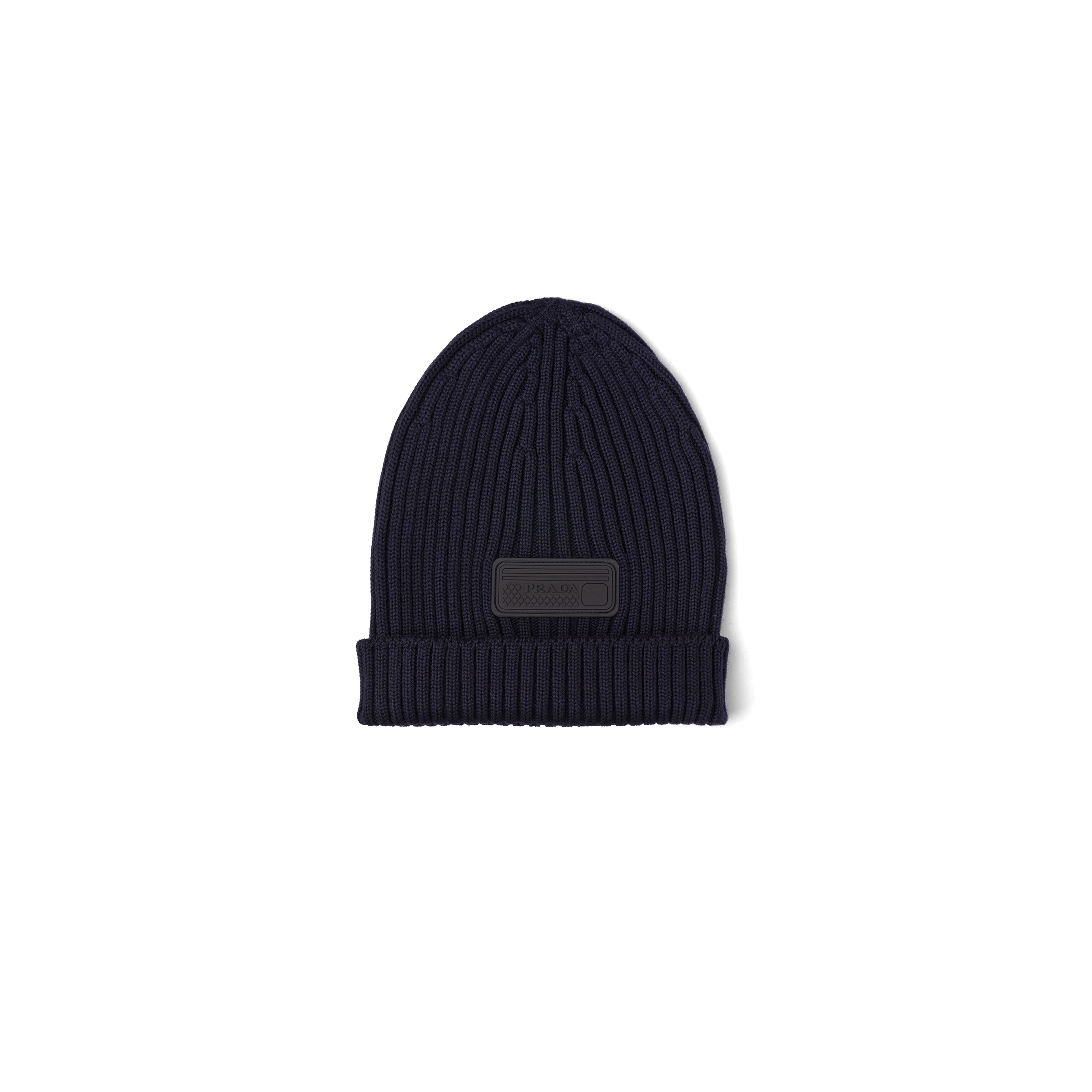 prada logo beanie