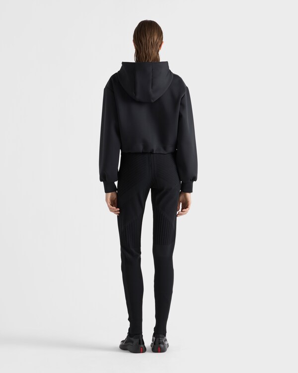 Re-Nylon piqué leggings - Black Re-Nylon piqué leggings - Black