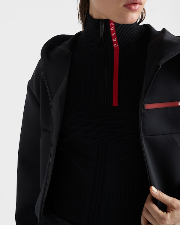 Re-Nylon turtleneck sweater - Black Re-Nylon turtleneck sweater - Black