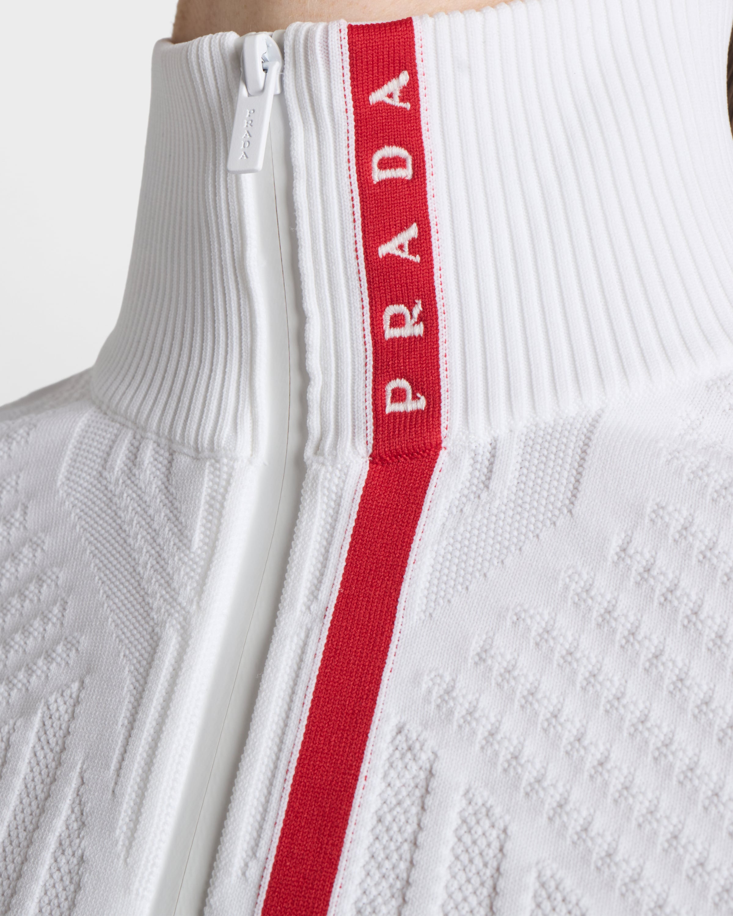 White Re-Nylon turtleneck sweater | PRADA - United States