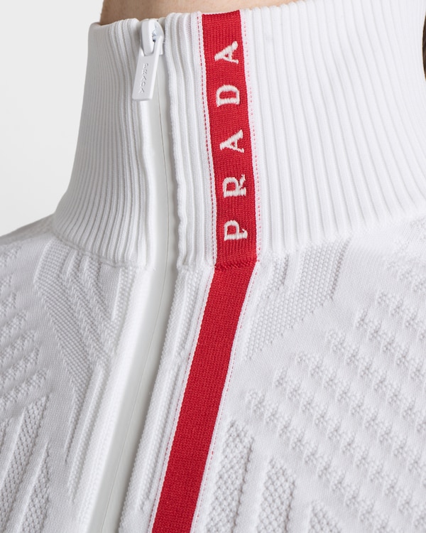 Re-Nylon turtleneck sweater - White Re-Nylon turtleneck sweater - White