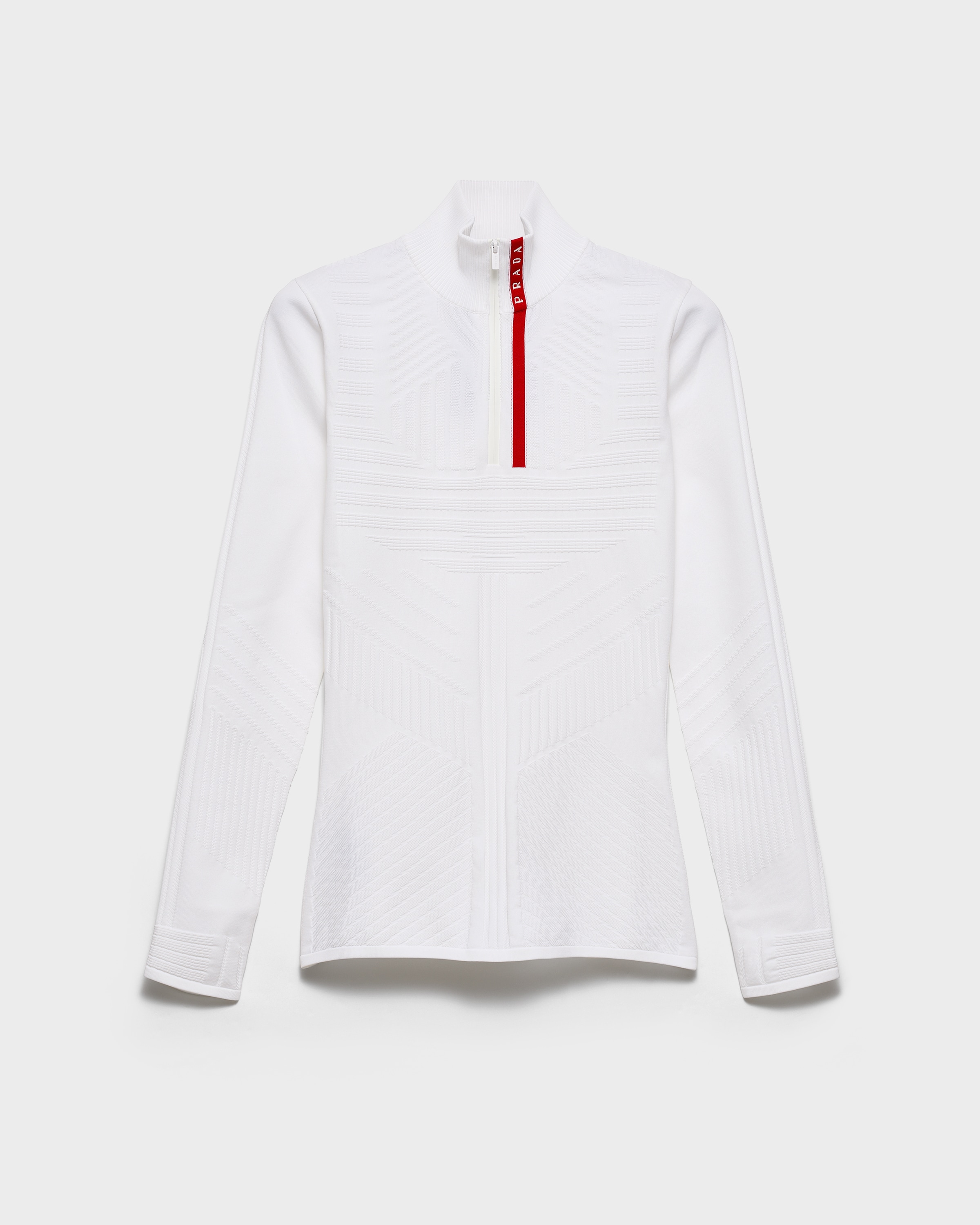 White Re-Nylon turtleneck sweater | PRADA - United States