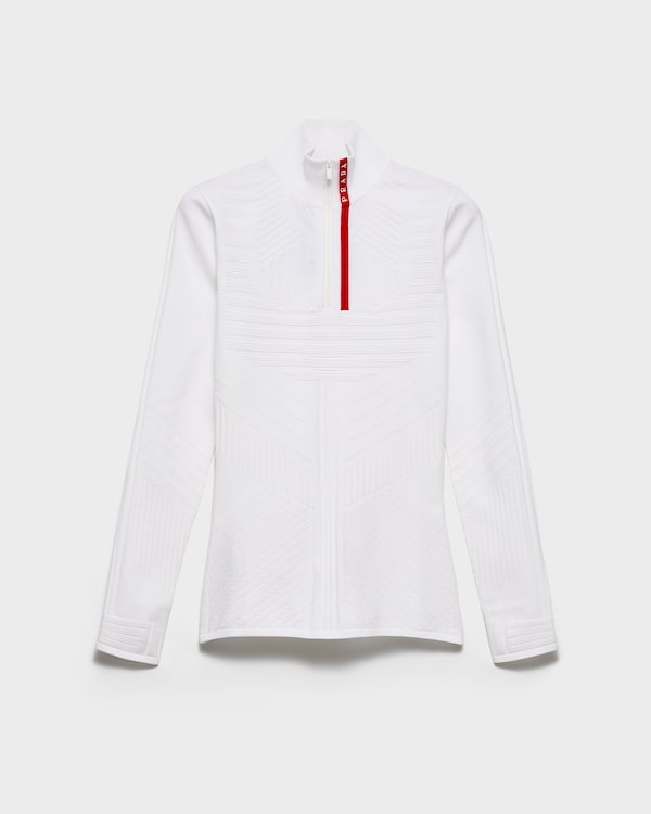 Re-Nylon turtleneck sweater - White Re-Nylon turtleneck sweater - White