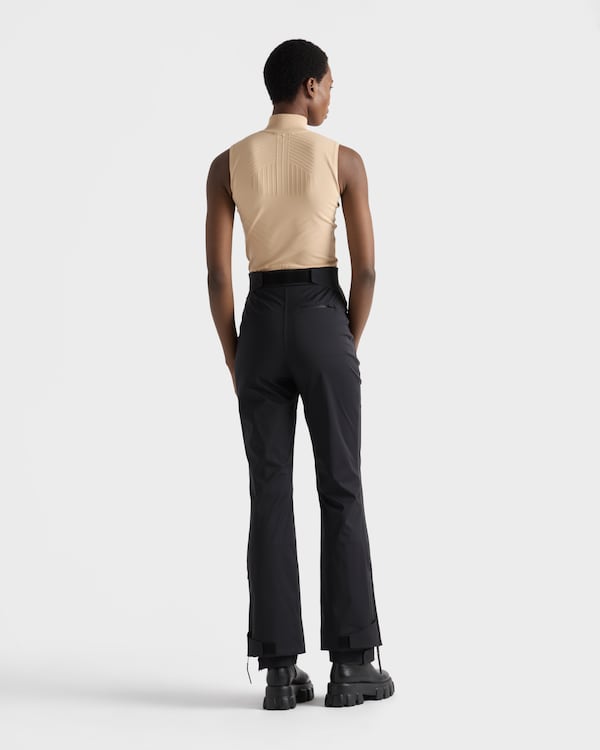 Re-Nylon turtleneck top - Albino White Re-Nylon turtleneck top - Albino White