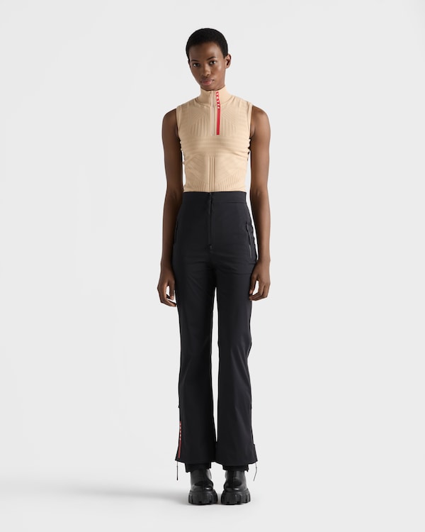 Re-Nylon turtleneck top - Albino White Re-Nylon turtleneck top - Albino White