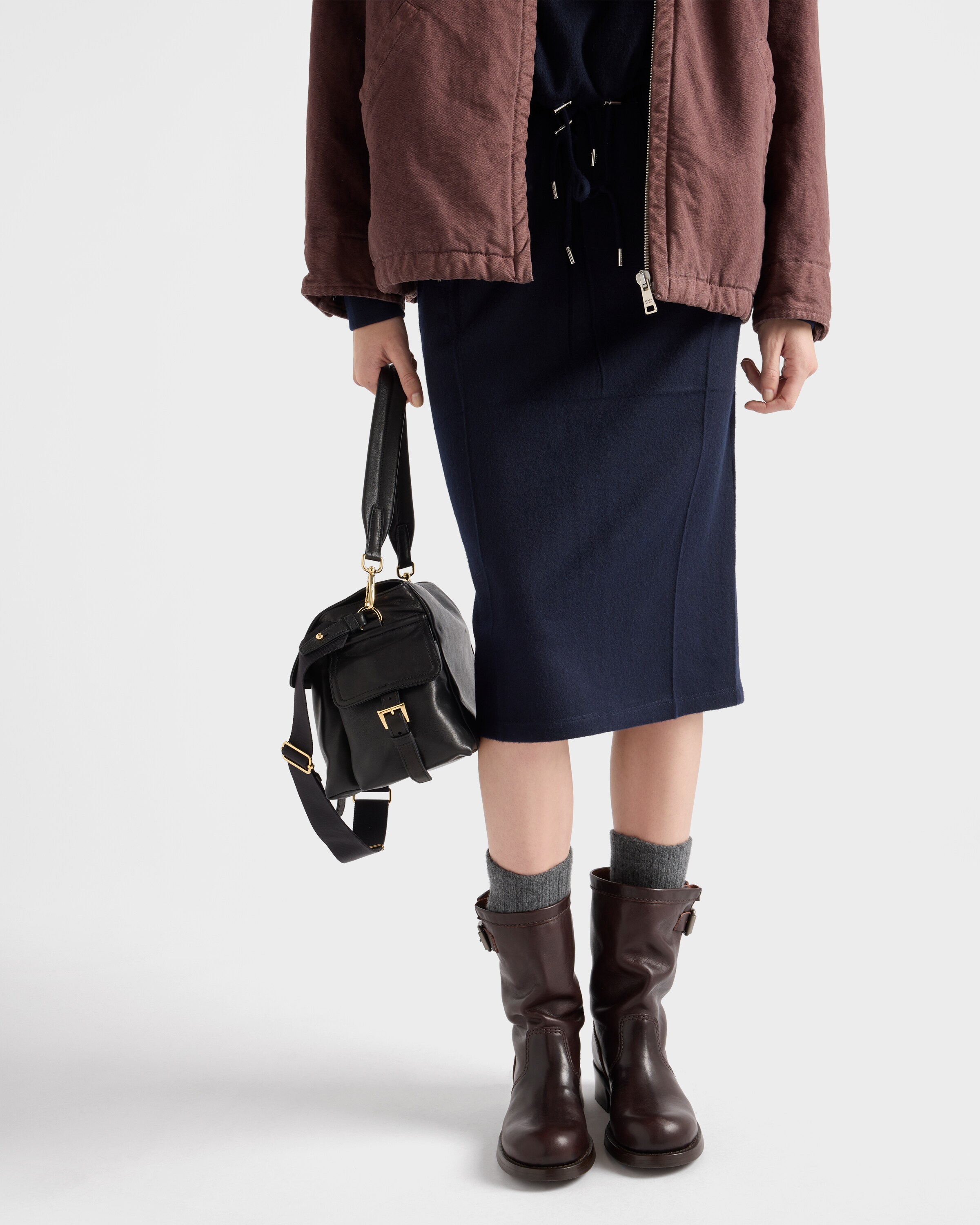 ネイビー ジャージー スカート | PRADA