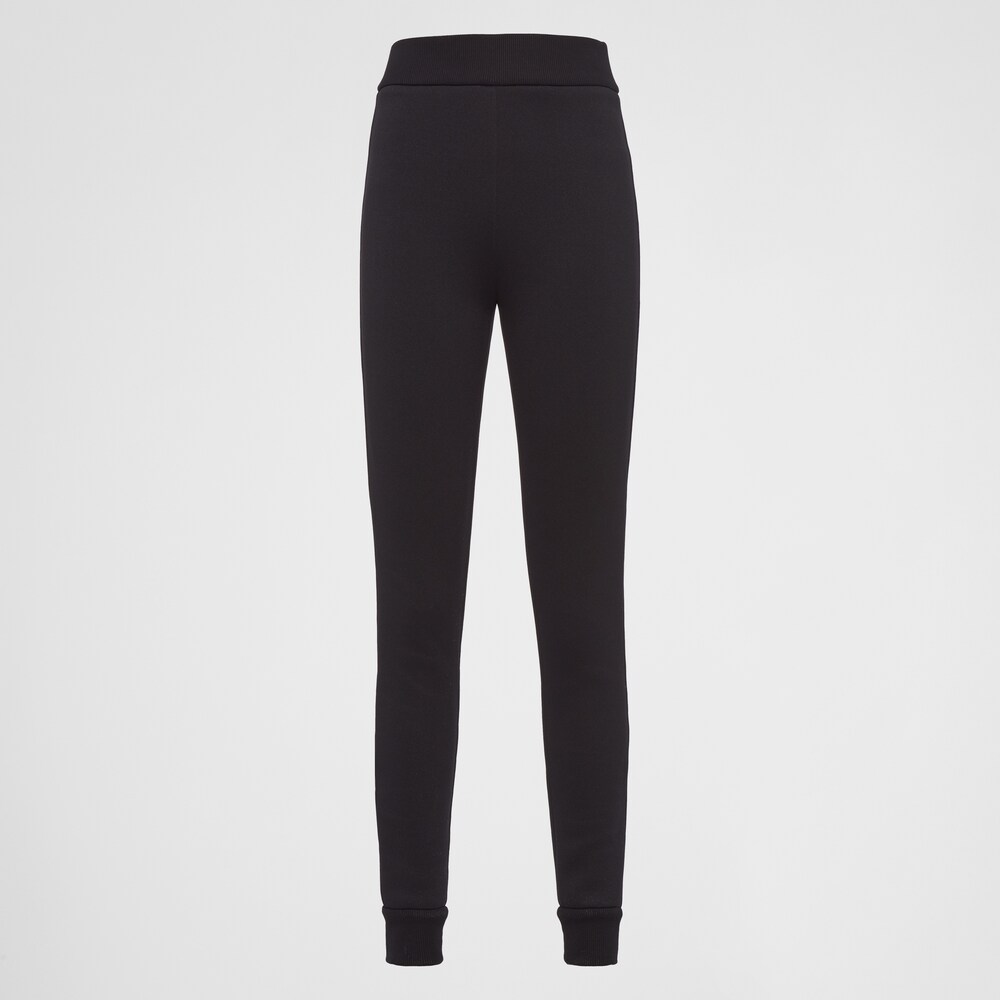 Prada Legging en coton molletonné 1