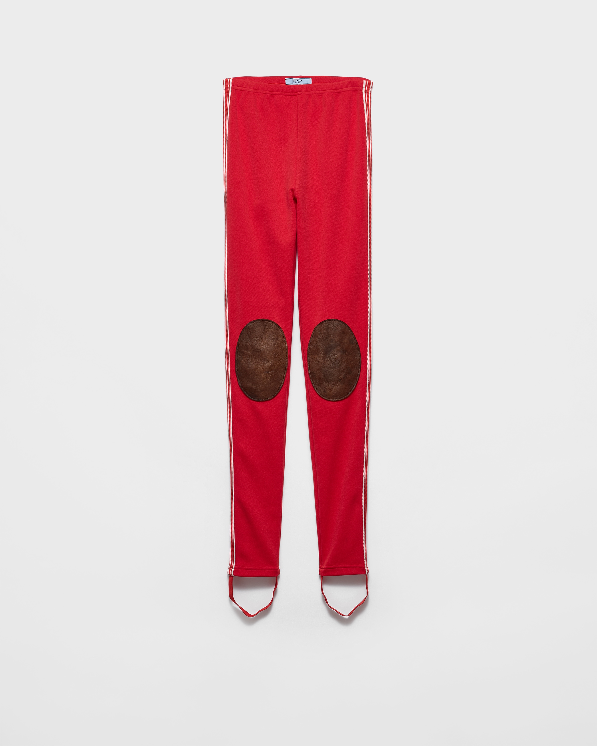 Prada Legging En Polaire, Femme, Rouge, Taille XS