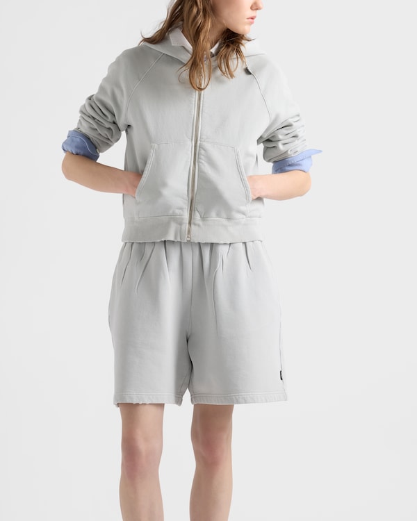 Cotton fleece shorts - Marble Gray Cotton fleece shorts - Marble Gray