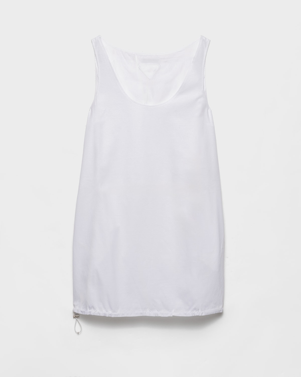 Reversible cotton jersey and Re-Nylon mini-dress